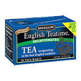 Bigelow English Teatime decaffeinated tea invigorating in the best English tradition, 20 tea bags Left Picture